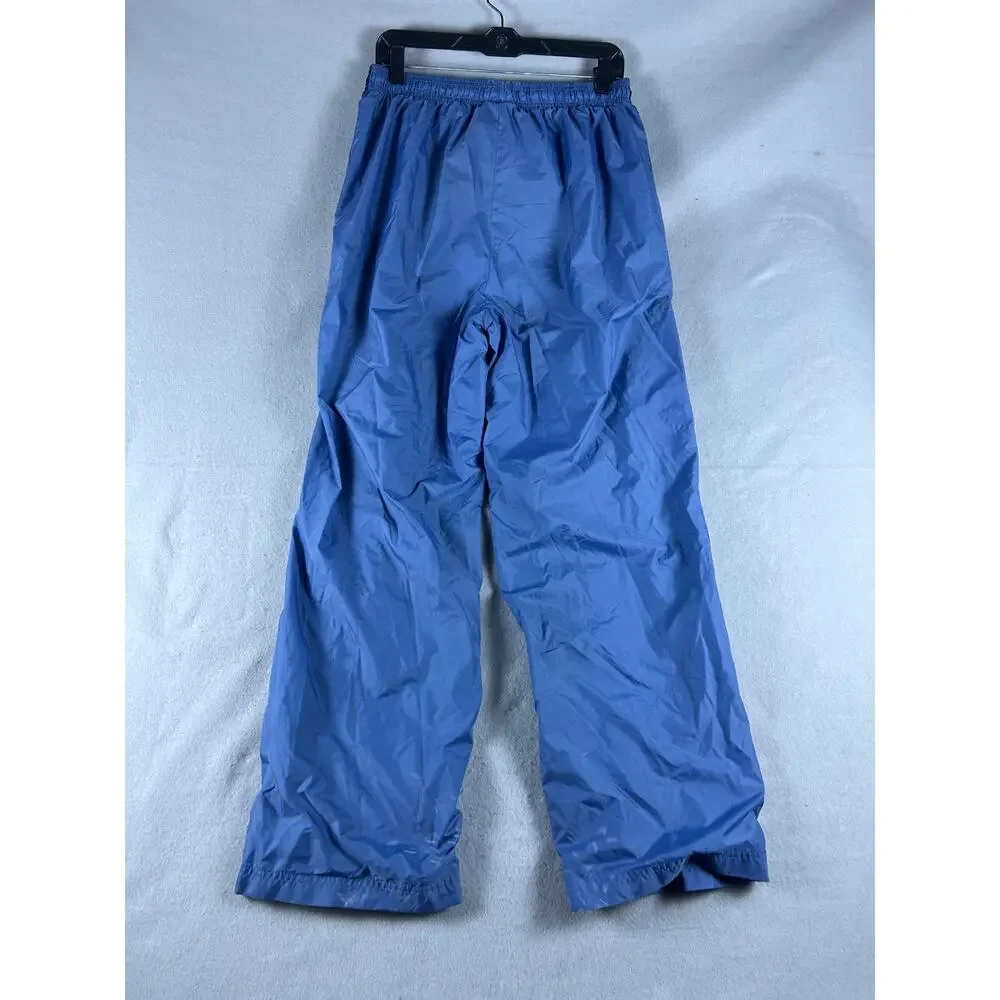 Vintage Reebok Track Pants Men L Blue Relaxed Softshell Warm Up Wind Pants Retro